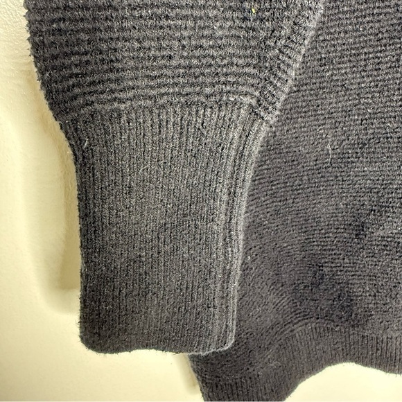 Free People Black High Neck Ottoman Slouchy Tunic Sweater Size Small - Picture 7 of 9